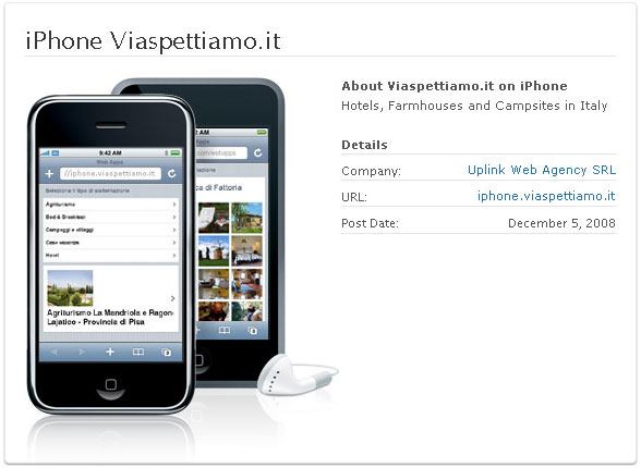 Viaspettiamo.it su iPhone